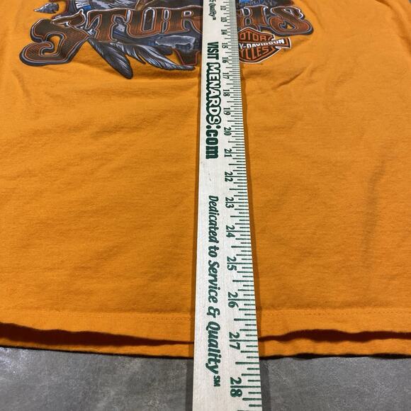 Harley Davidson Sturgis 77th Annual Tee Orange XL Keystone SD Black Hills - Picture 8 of 8